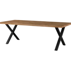 Table Etienne piétement X 220 cm