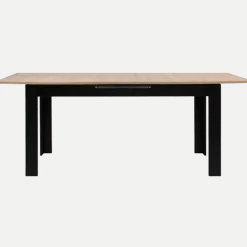 Table extensible 80 B - 003710 - Chêne artisan et noir