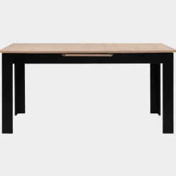 Table extensible 80 B - 003710 - Chêne artisan et noir