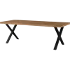 Table fixe 200 cm piétement en X Samuel