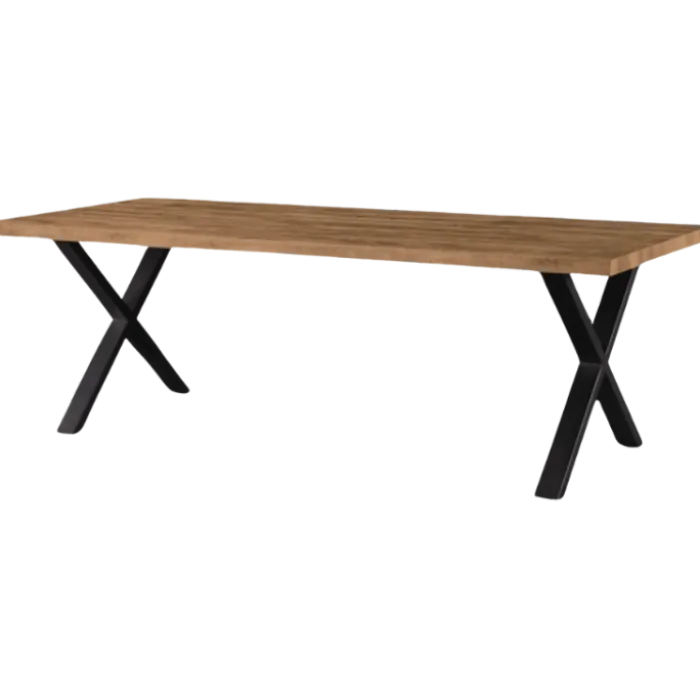 Table fixe 200 cm piétement en X Samuel