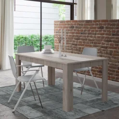 Table Gulada - Table fixe - cendré / blanc