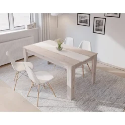 Table Gulada - Table fixe - cendré / blanc