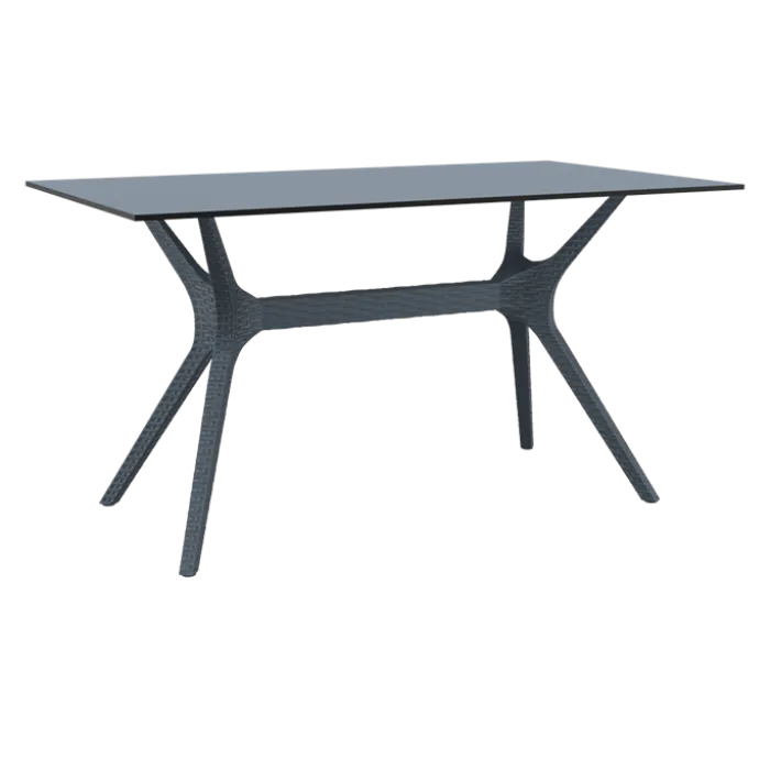 Table Ibiza gris foncé