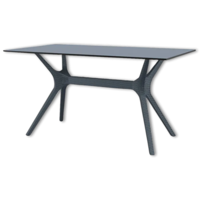 Table Ibiza gris foncé