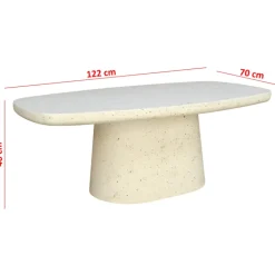 Table à manger 220 cm Yuma terrazzo