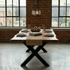 Table à manger 240 cm Zenith bois d'acacia
