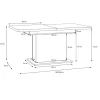 Table à manger Extensible Elara