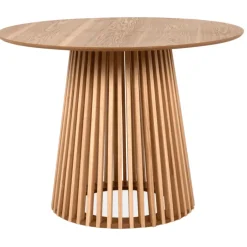 Table à manger ronde bois naturel 81A