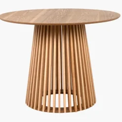 Table à manger ronde bois naturel 81A