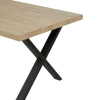 Table Marnix pieds en X