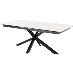 Table rectangulaire Heaven Céramique white allongeable 168/210cm