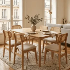 Table rectangulaire Louis chêne naturel