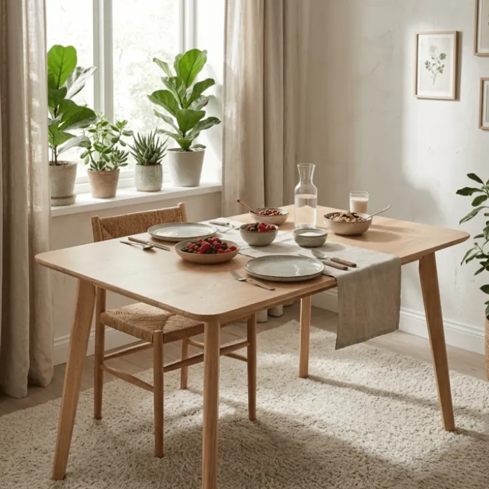 Table rectangulaire Louis chêne naturel