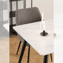 Table rectangulaire Wiclow Blanc 24298