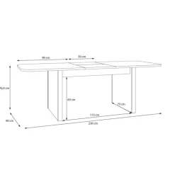 Table repas extensible Ficar