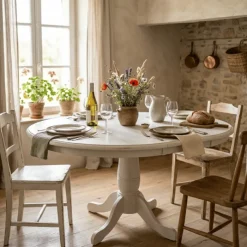 Table ronde 115cm - Cs1690 Allongeable Butterfly