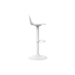 Tabouret de bar ajustable - Aiko - blanc / 179171A