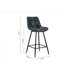Tabouret de bar Ariba bleu foncé 5630-6