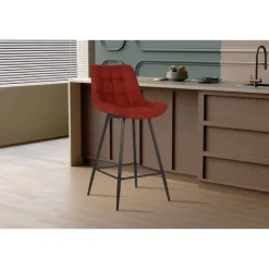 Tabouret de bar Ariba - Rouge - 5630-5