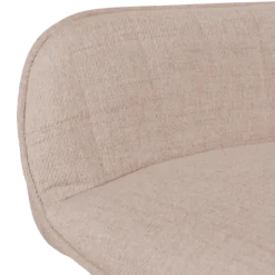 Tabouret de bar coutner Rox avec accoudoirs beige