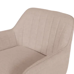 Tabouret de bar coutner Rox avec accoudoirs beige