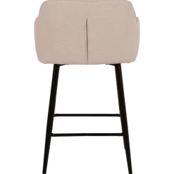 Tabouret de bar coutner Rox avec accoudoirs beige