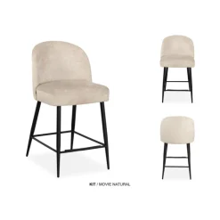Tabouret de bar Kit - Movie taupe
