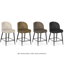 Tabouret de bar Kit - Movie taupe