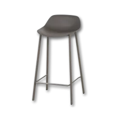 Tabouret de bar Louis HT65 EP88 PP88 Taupe