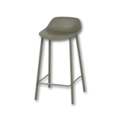 Tabouret de bar Louis HT65 EP60 PP60 Vert gris