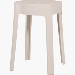 Tabouret empilable Elin blanc