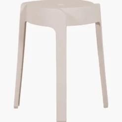 Tabouret empilable Elin blanc