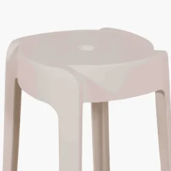 Tabouret empilable Elin blanc