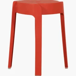 Tabouret empilable Rouge Elin