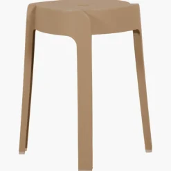 Tabouret empilable Taupe Elin