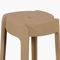 Tabouret empilable Taupe Elin
