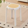 Tabouret empilable Tyra blanc