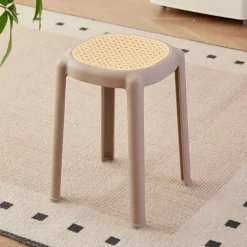 Tabouret empilable Tyra Taupe