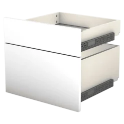 Tiroir Casa double avec entourage L 45 cm Blanc