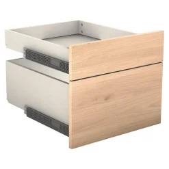 Tiroir double avec entourage Casa - L 45 cm Chêne hikory