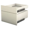 Tiroir double avec entourage Casa L 45 cm sauge