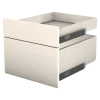 Tiroir double Casa avec entourage L 45 cm Sable