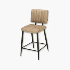 Vicenza - Tabouret de bar tissu Goldy Sand