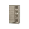 Vitrine Belluno KV1L chêne millenium/gris