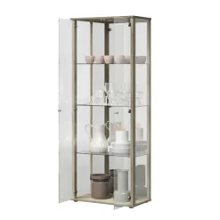 Vitrine Bora - chêne et miroir 109-303