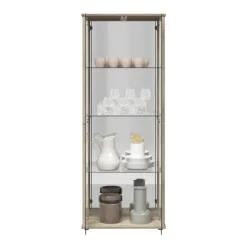 Vitrine Bora - chêne et miroir 109-303