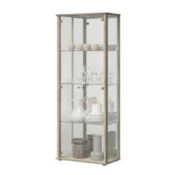Vitrine Bora - chêne et miroir 109-303