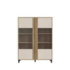 Vitrine Killarney chêne mauvella/sable