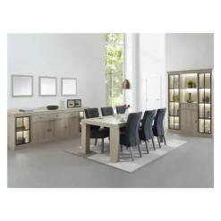 Vitrine Orange orme naturel